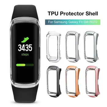 360 TPU Aizsargs, Ja Vāks Apvalks Priekš Samsung Galaxy Fit SM-R370 Smart Aproce seguma Triecienizturīgs Skatīties Rāmis