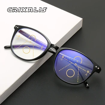 CRIXALIS Bifocal Pakāpeniski Lasīšanas Brilles Sievietēm 2023 Vintage Optisko Recepšu Brilles Rāmis Vīriešu Datoru Brilles UV400