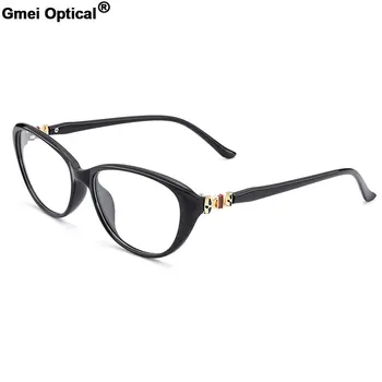 Gmei Optisko Vintage Ovāls Sievietēm Pilna Loka Optiskās Brilles Rāmis Urltra-Gaismas TR90 Plastmasas Sieviešu Tuvredzība, Lasīšanas Brilles M1539