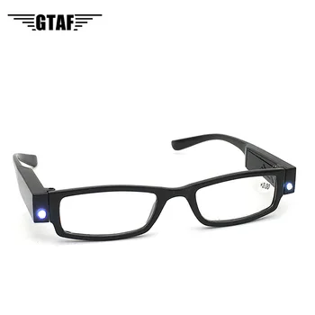 LED Vīriešu un Sieviešu Lasīšanas Brilles ar Gaismas Lasīšanas Brilles, Naudas Detektori, Pilna kadra Lasīšanas Brilles Gafas de lectura